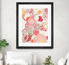 Funny Bunnies Come To The Party by Maggie Kleinpeter on GIANT ART - multicolor abstracts; contemporary