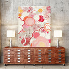 Funny Bunnies Come To The Party by Maggie Kleinpeter on GIANT ART - multicolor abstracts; contemporary