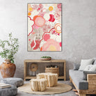 Funny Bunnies Come To The Party by Maggie Kleinpeter on GIANT ART - multicolor abstracts; contemporary