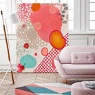 Pink Dragon Bubblegum by Maggie Kleinpeter on GIANT ART - multicolor abstracts; contemporary
