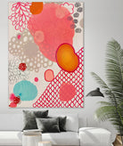 Pink Dragon Bubblegum by Maggie Kleinpeter on GIANT ART - multicolor abstracts; contemporary