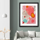Pink Dragon Bubblegum by Maggie Kleinpeter on GIANT ART - multicolor abstracts; contemporary