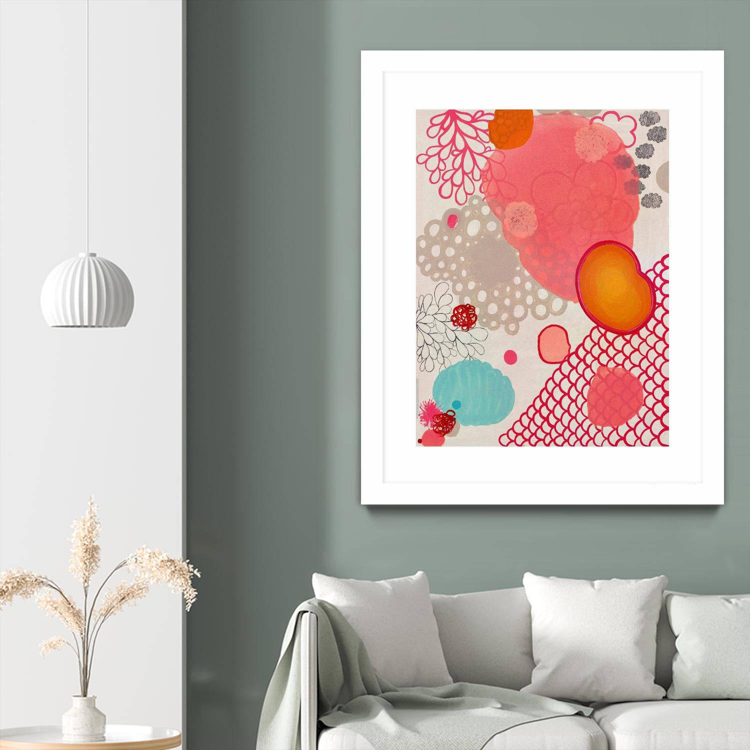 Pink Dragon Bubblegum by Maggie Kleinpeter on GIANT ART - multicolor abstracts; contemporary