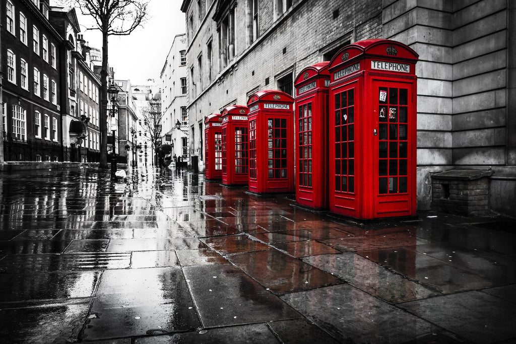 London Phones by Vladimir Kostka on GIANT ART - multicolor photography; landscapes; people/places