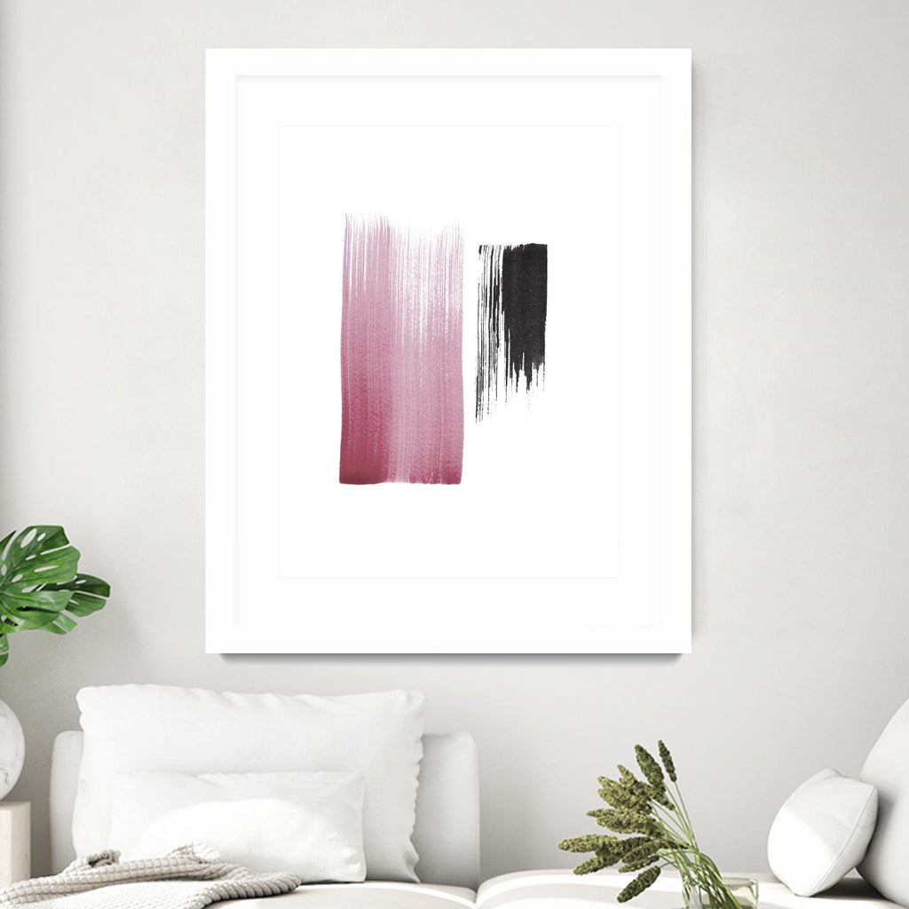 Black & Blush by Iris Lehnhardt on GIANT ART - multicolor contemporary; abstracts