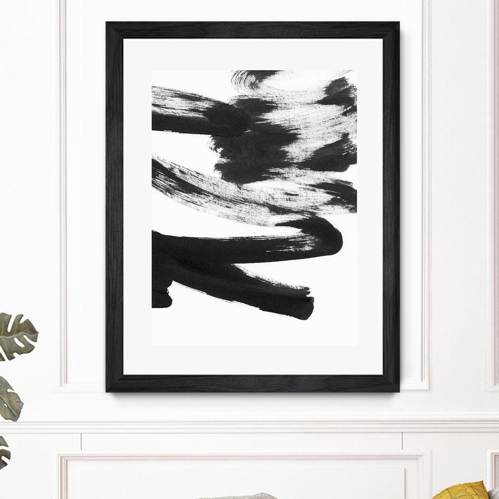 Black and White Strokes 5 by Iris Lehnhardt on GIANT ART - multicolor abstracts; contemporary