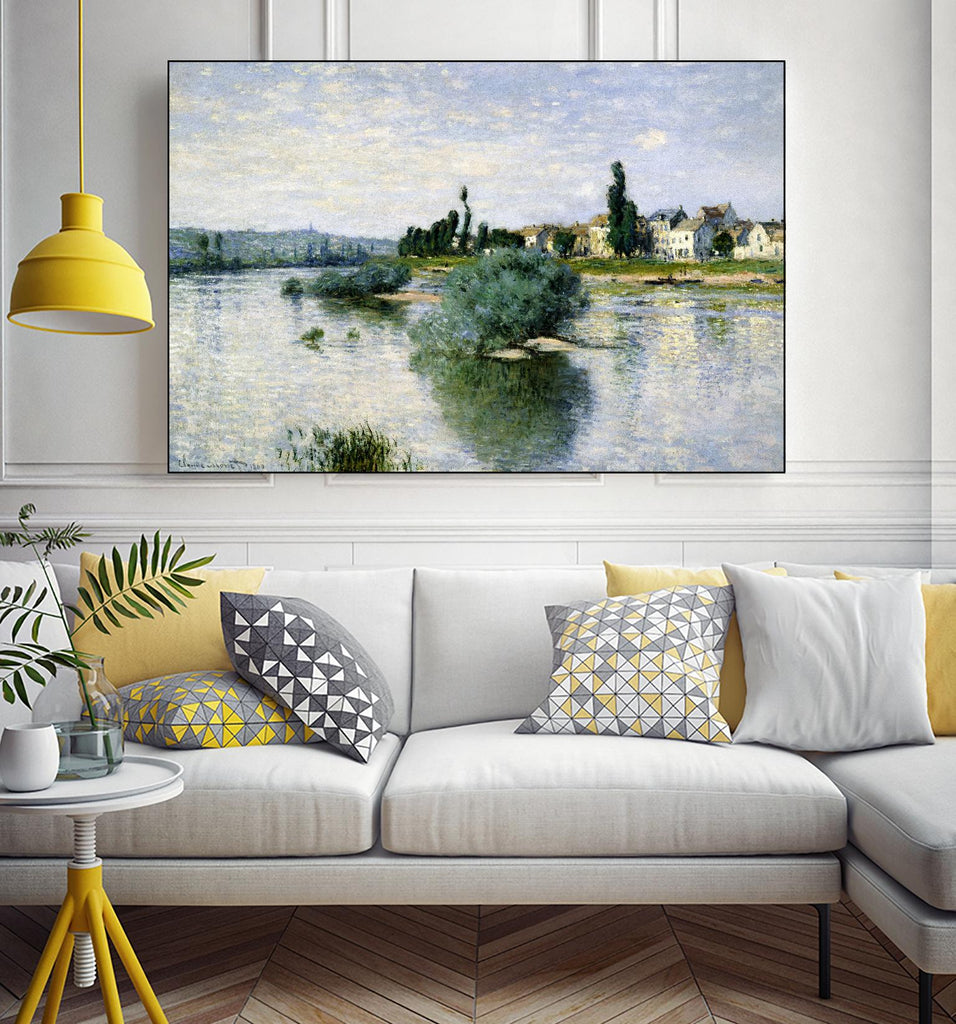 The Seine at Lavacourt de Claude Monet sur GIANT ART - paysages paysages
