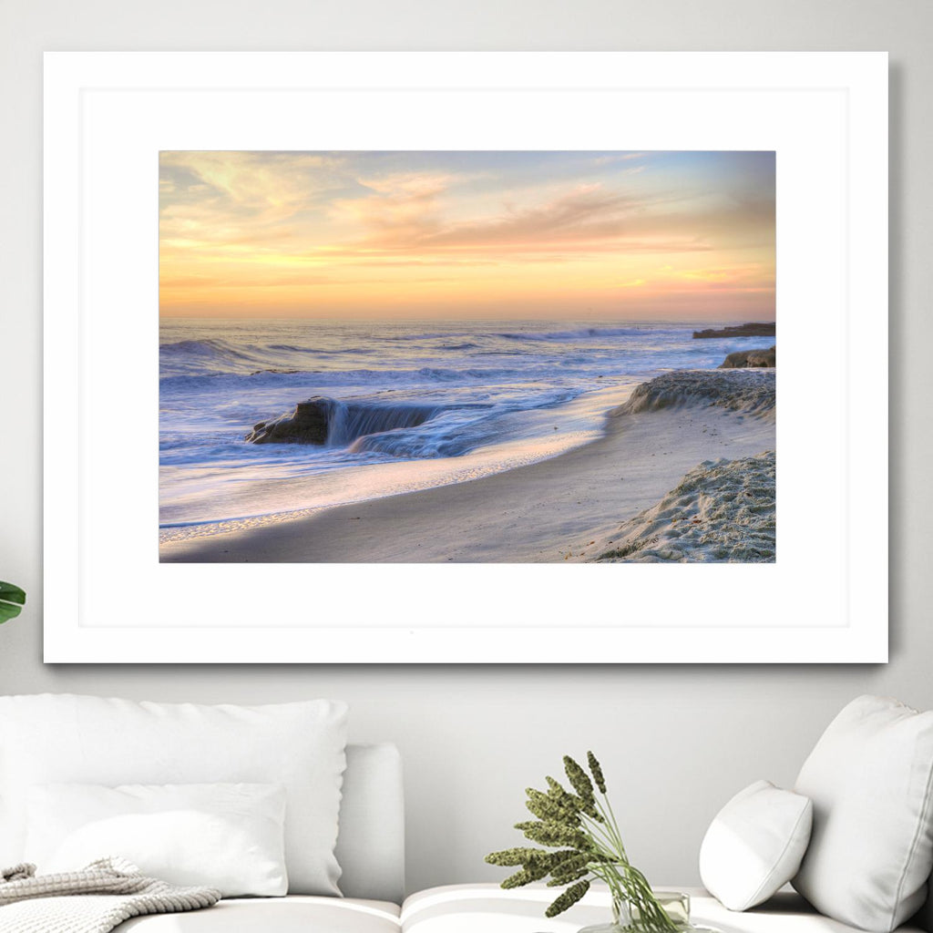 Coucher de soleil à La Jolla par Dean Mayo sur GIANT ART - photographie multicolore ; paysages ; littoral