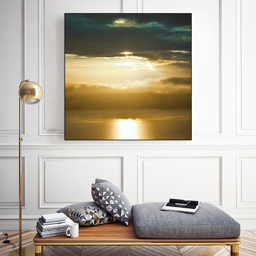 Orcas Sunset 1 par Golie Miamee sur GIANT ART - photographie multicolore ; paysages ; littoral