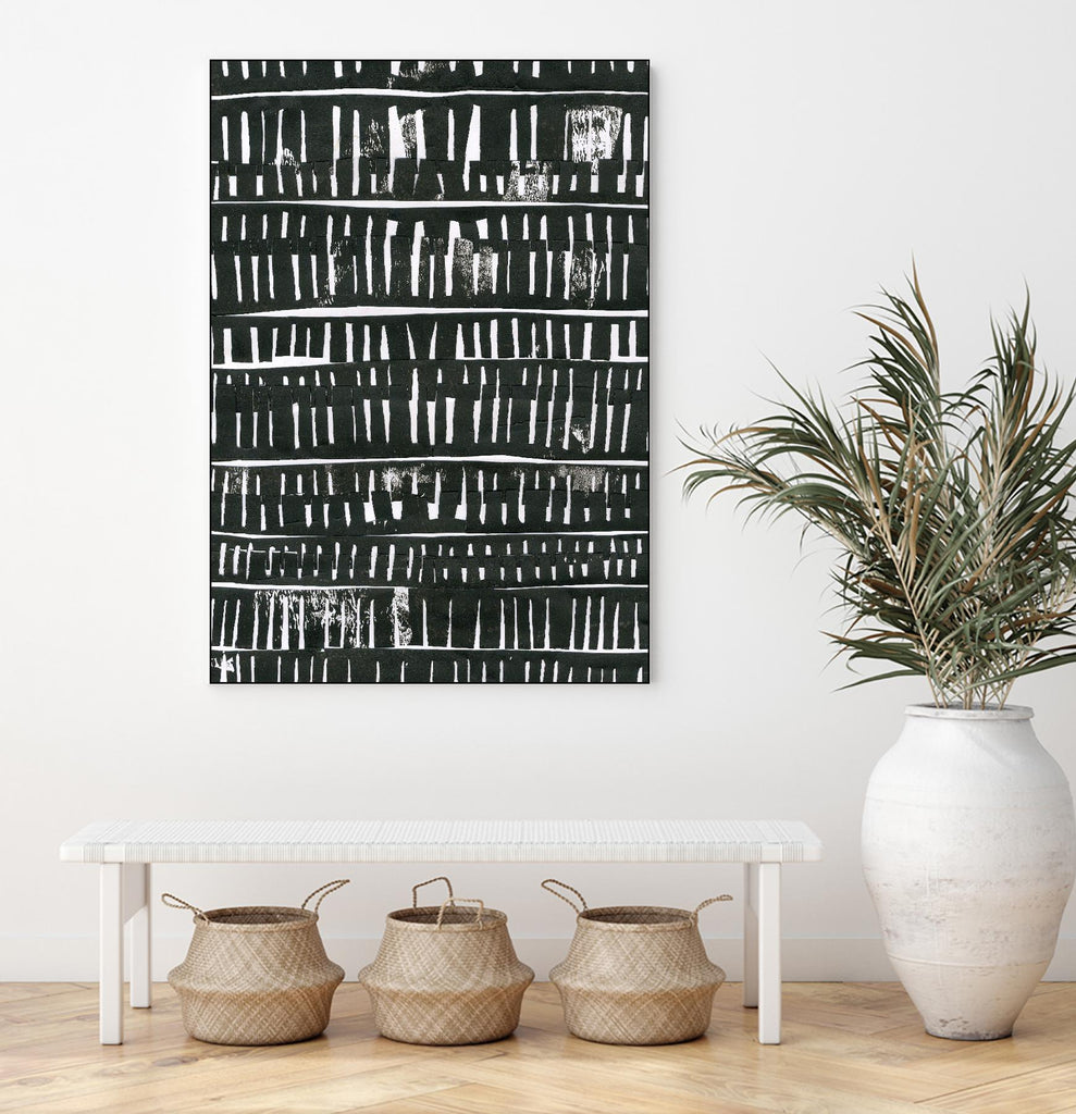 Collage noir par Morioke sur GIANT ART - abstractions noir et blanc, contemporain