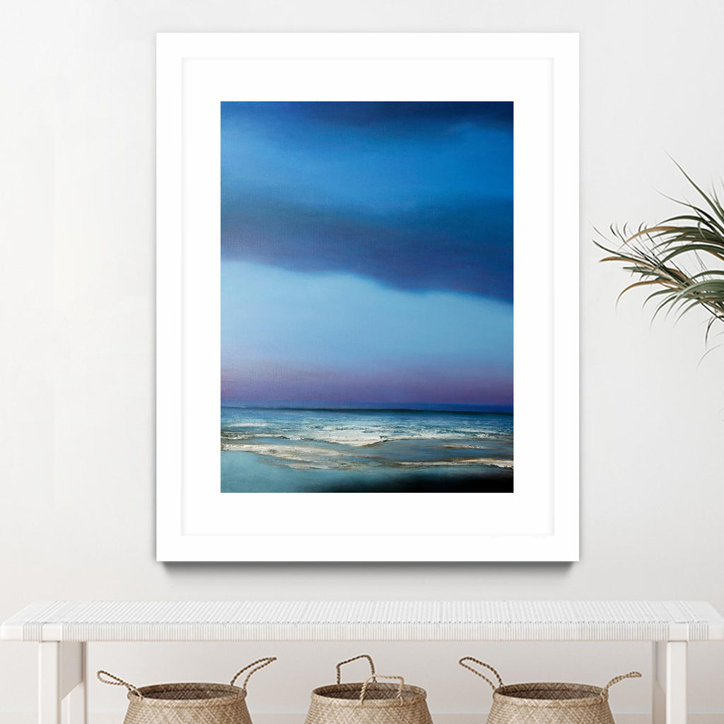 Symphonie bleue par Michael Mote sur GIANT ART - bleu côtier, paysages, plages, océan