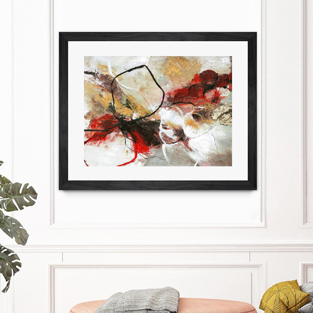 Flower Fall by Design Fabrikken on GIANT ART - multi abstracts, contemporary, floral/still life