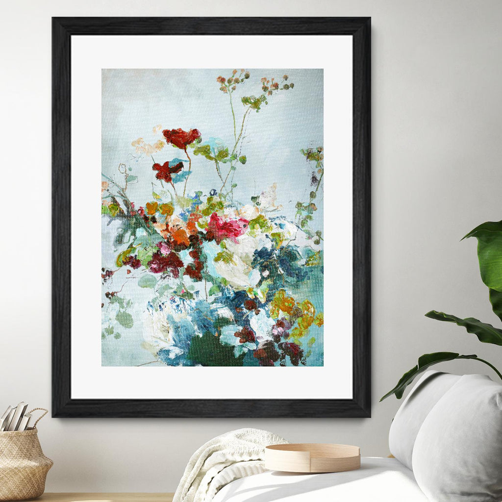 Abstract Floral 1 by Design Fabrikken on GIANT ART - multi floral/still life