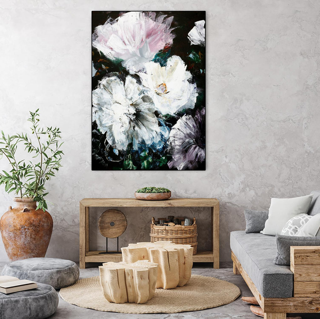 Fleurs aux teintes douces par Design Fabrikken sur GIANT ART - multi floral/still life, fleurs
