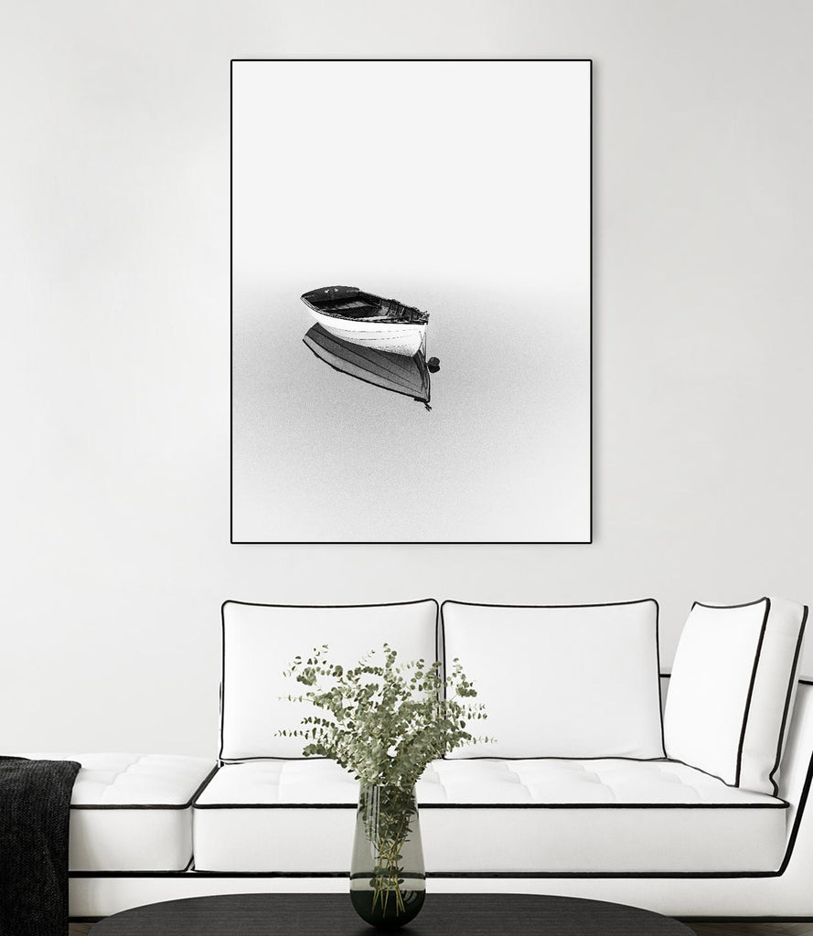 Solemn par Design Fabrikken sur GIANT ART - noir et blanc, côtes, paysages, photographie, bateaux, voies navigables