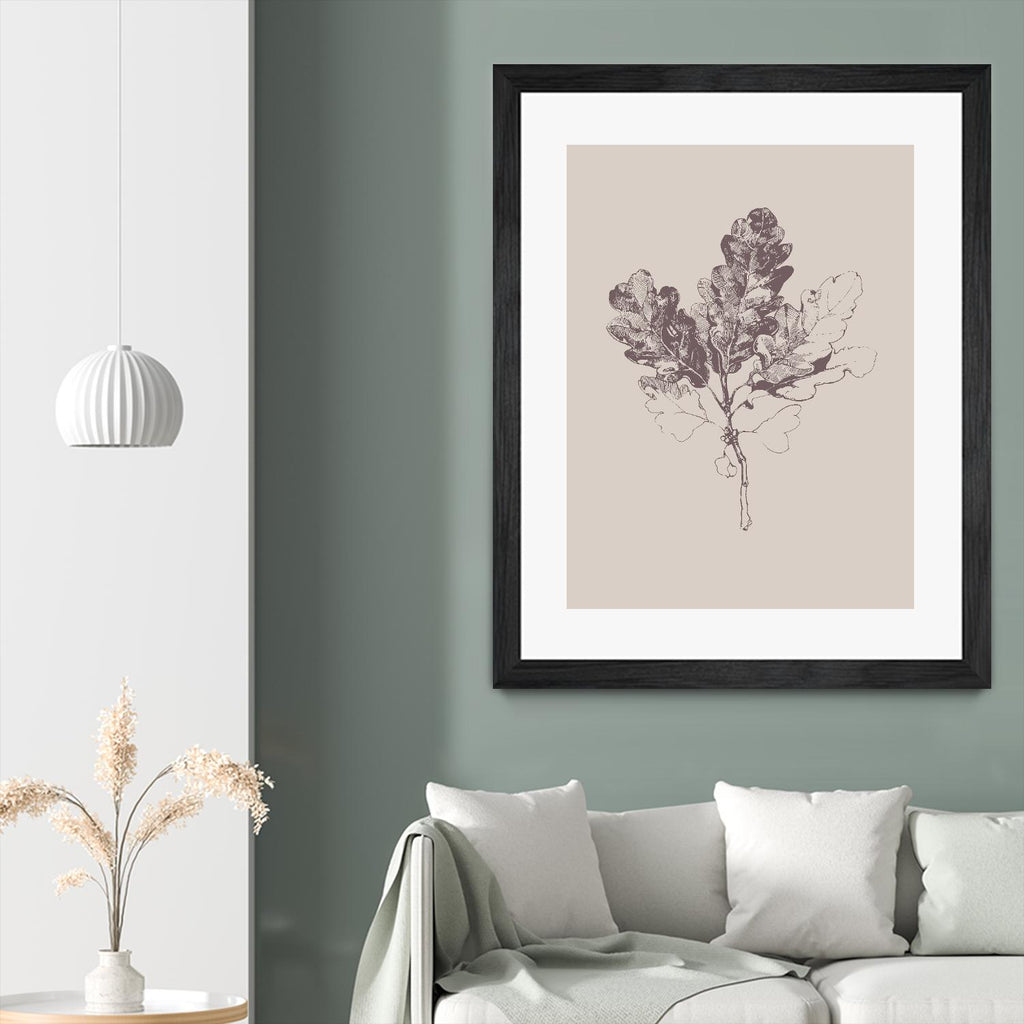 Botanica 3 by Design Fabrikken on GIANT ART - pink floral/still life, botanical, leaves