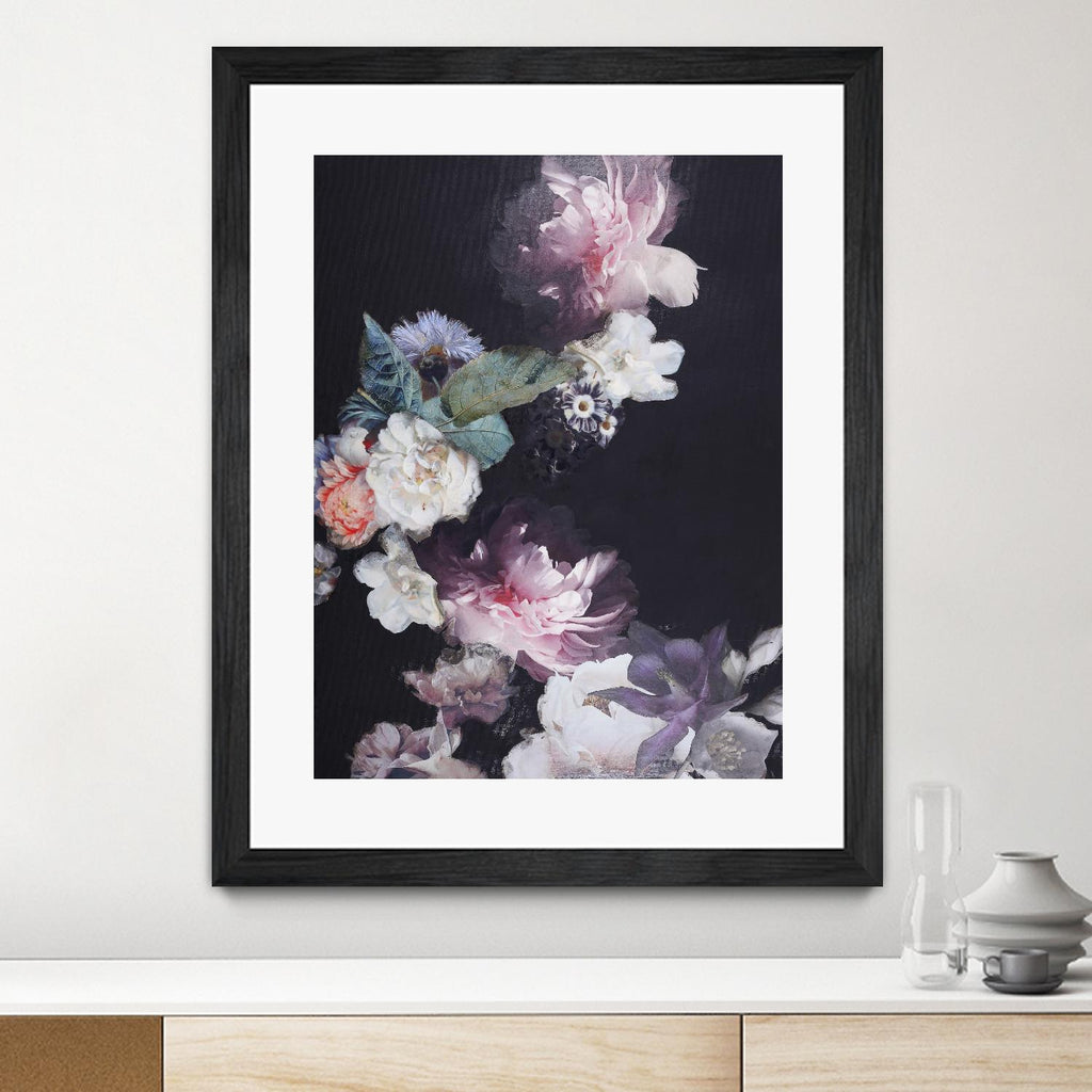 Purple Blossom 1 par Design Fabrikken sur GIANT ART - fleurs roses fleurs