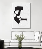 Graphical 3 by Design Fabrikken on GIANT ART - black,white abstracts, minimalist, line art