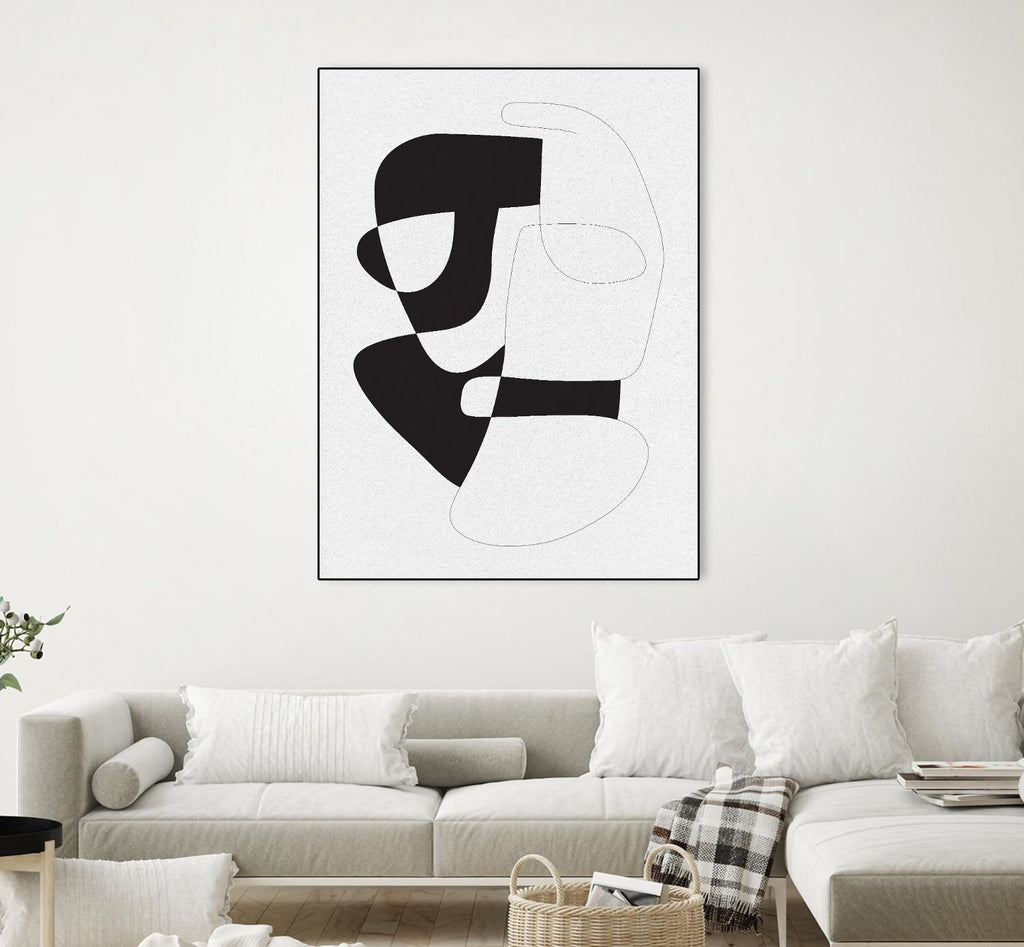 Graphical 3 by Design Fabrikken on GIANT ART - black,white abstracts, minimalist, line art