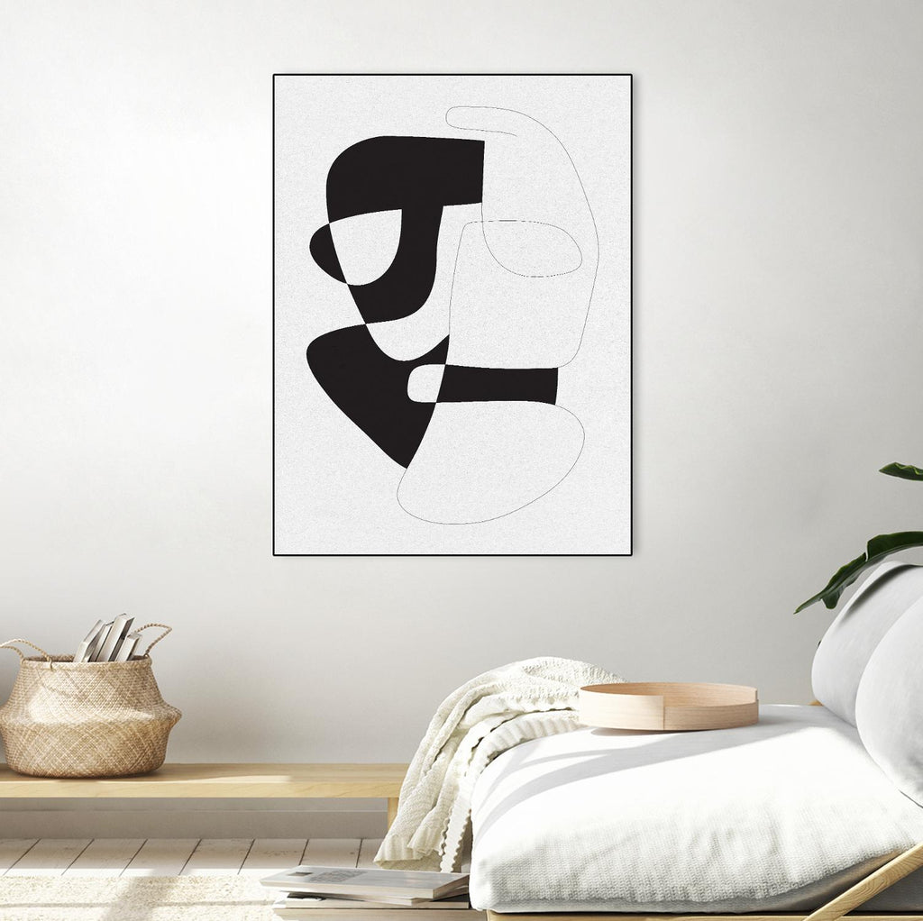 Graphical 3 by Design Fabrikken on GIANT ART - black,white abstracts, minimalist, line art