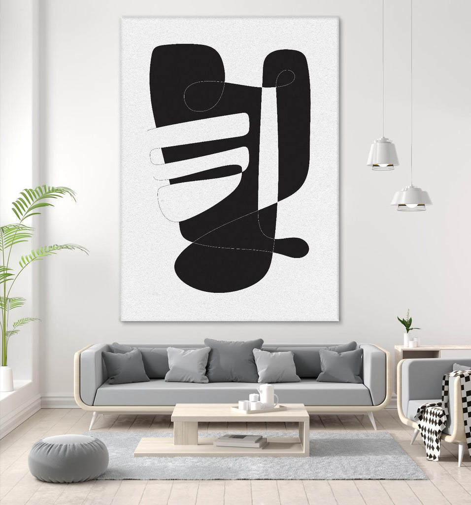 Graphical 4 by Design Fabrikken on GIANT ART - black,white abstracts, minimalist, line art