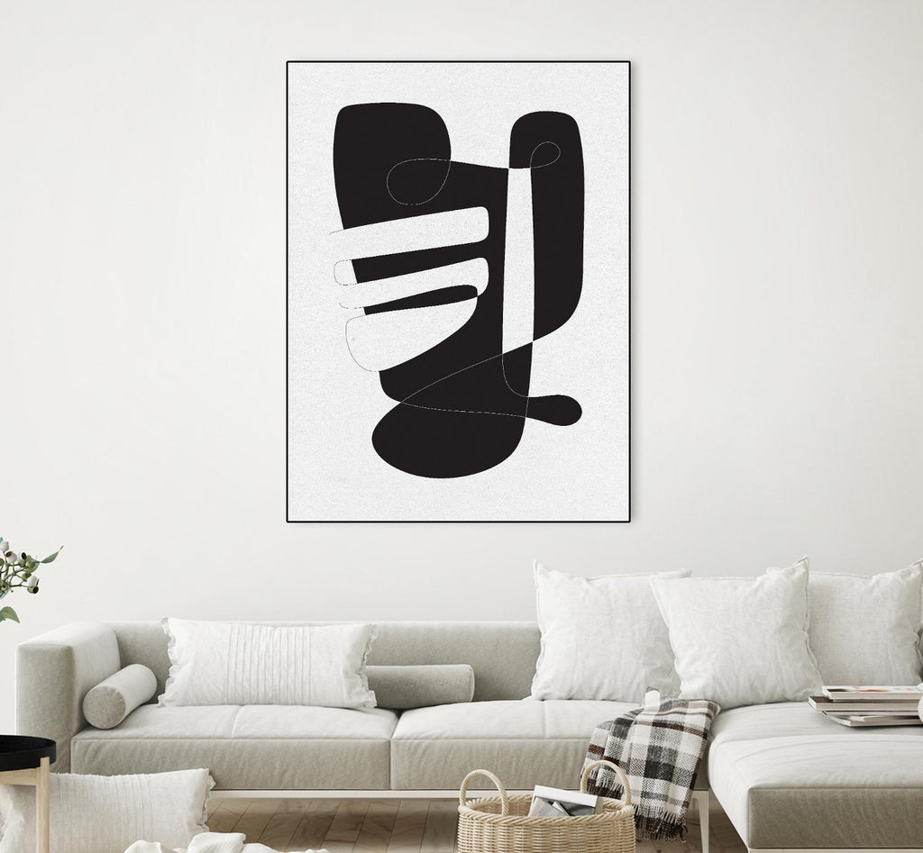 Graphical 4 by Design Fabrikken on GIANT ART - black,white abstracts, minimalist, line art