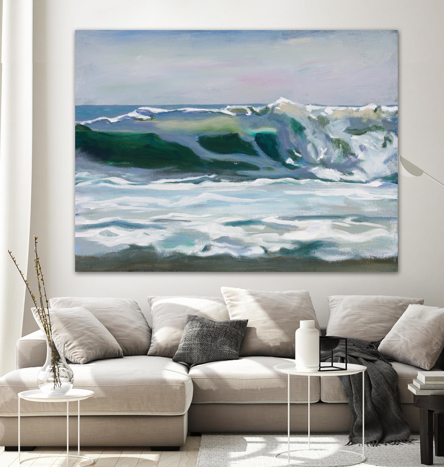 Shore Break 2 by Stephen Newstedt on GIANT ART - blue sea scene