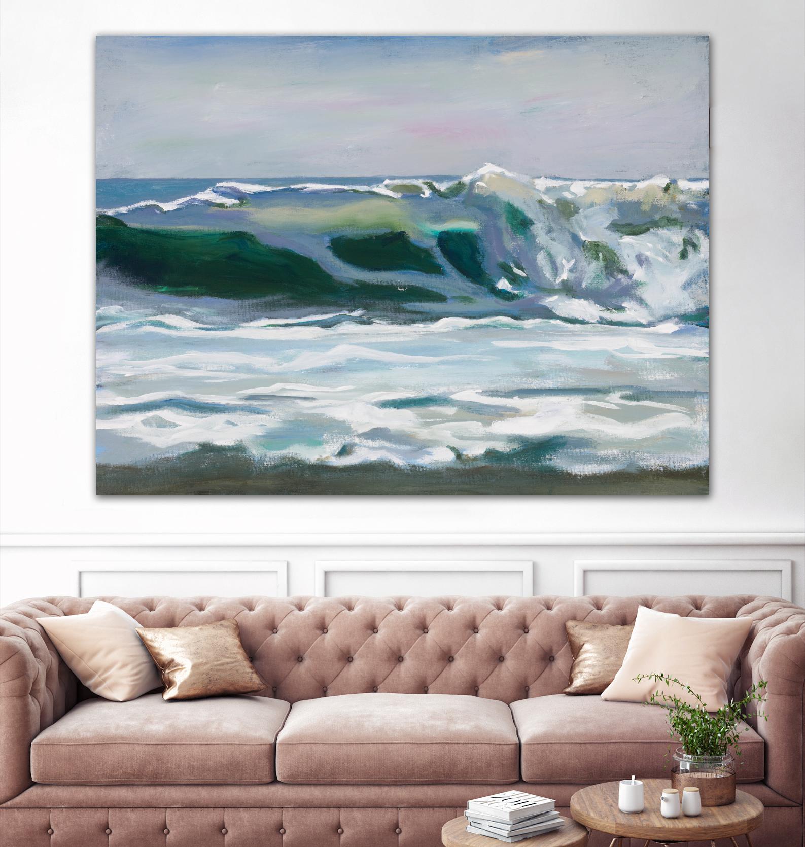 Shore Break 2 by Stephen Newstedt on GIANT ART - blue sea scene