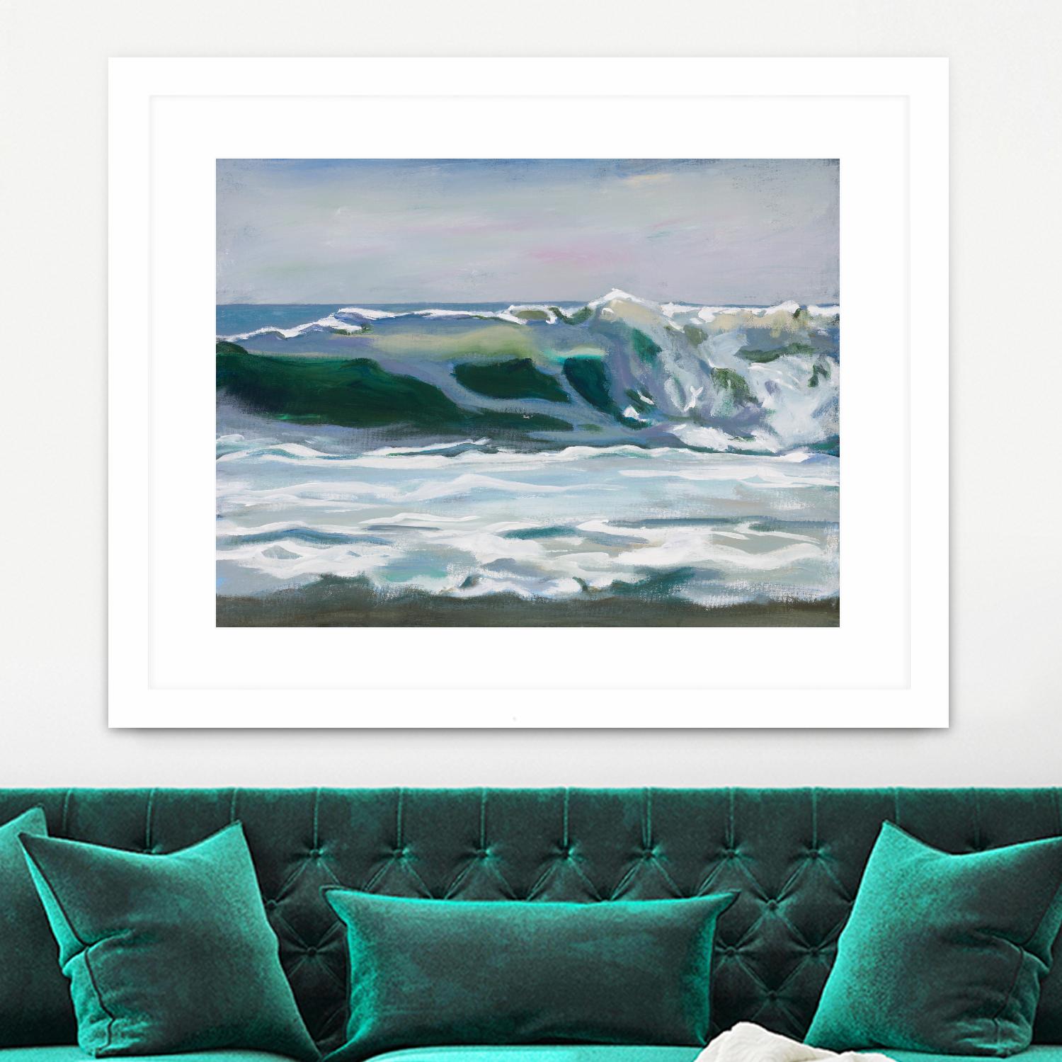 Shore Break 2 by Stephen Newstedt on GIANT ART - blue sea scene