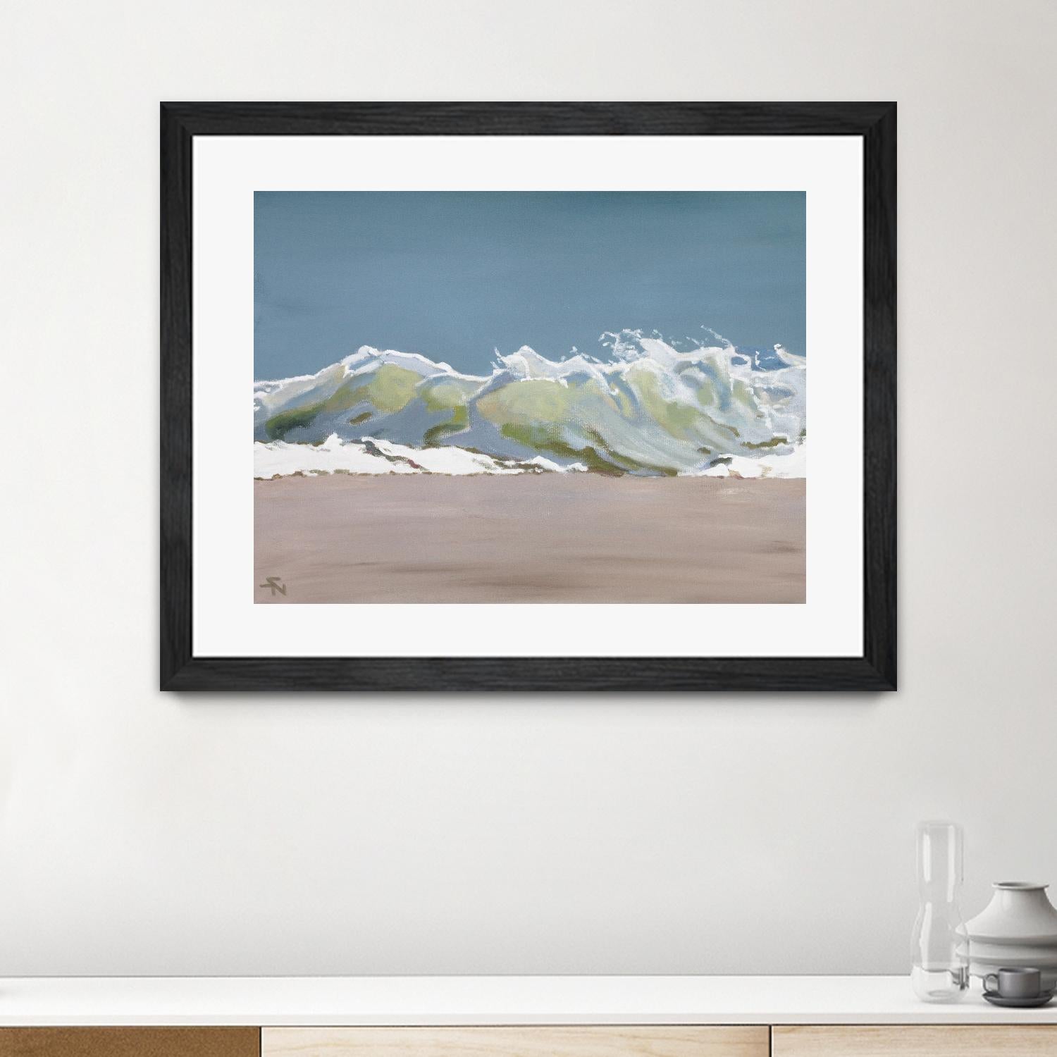 Shore Break 3 by Stephen Newstedt on GIANT ART - blue sea scene