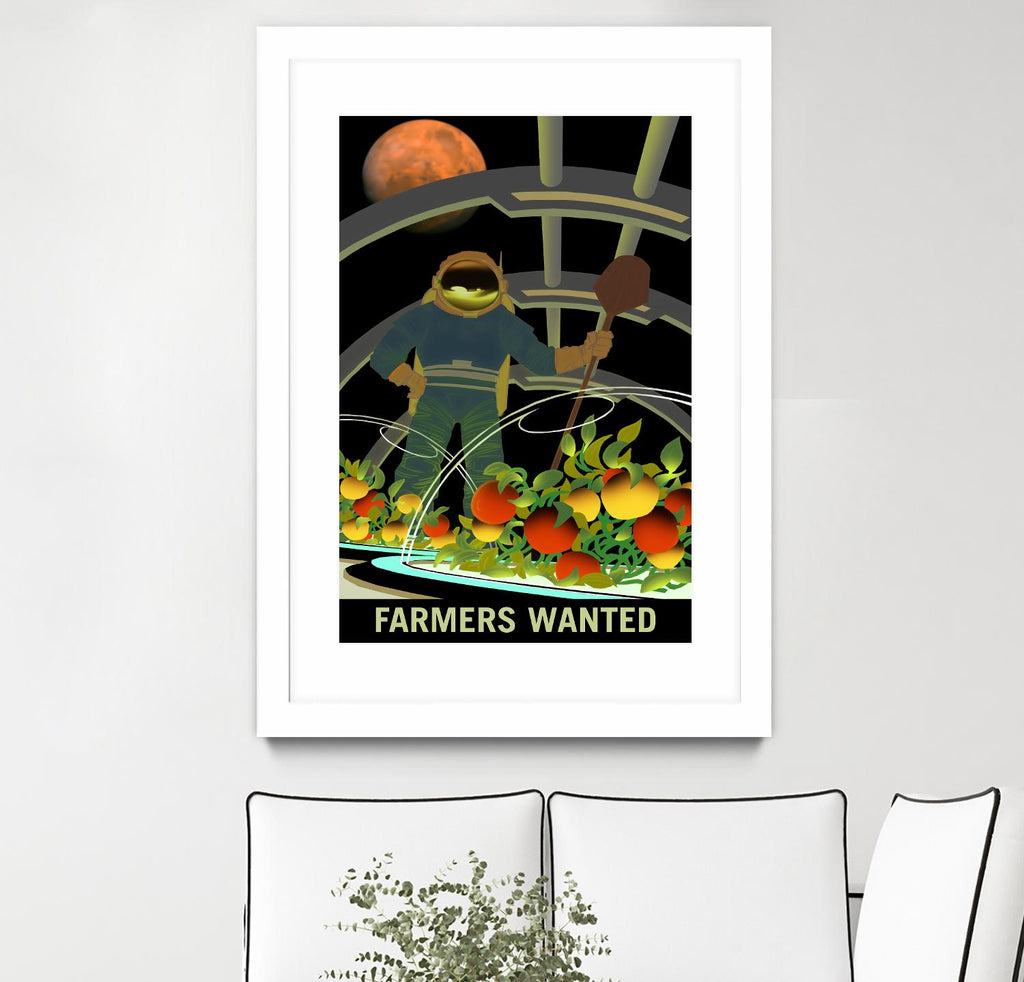 Farmers Wanted by NASA on GIANT ART - multicolor novelty
