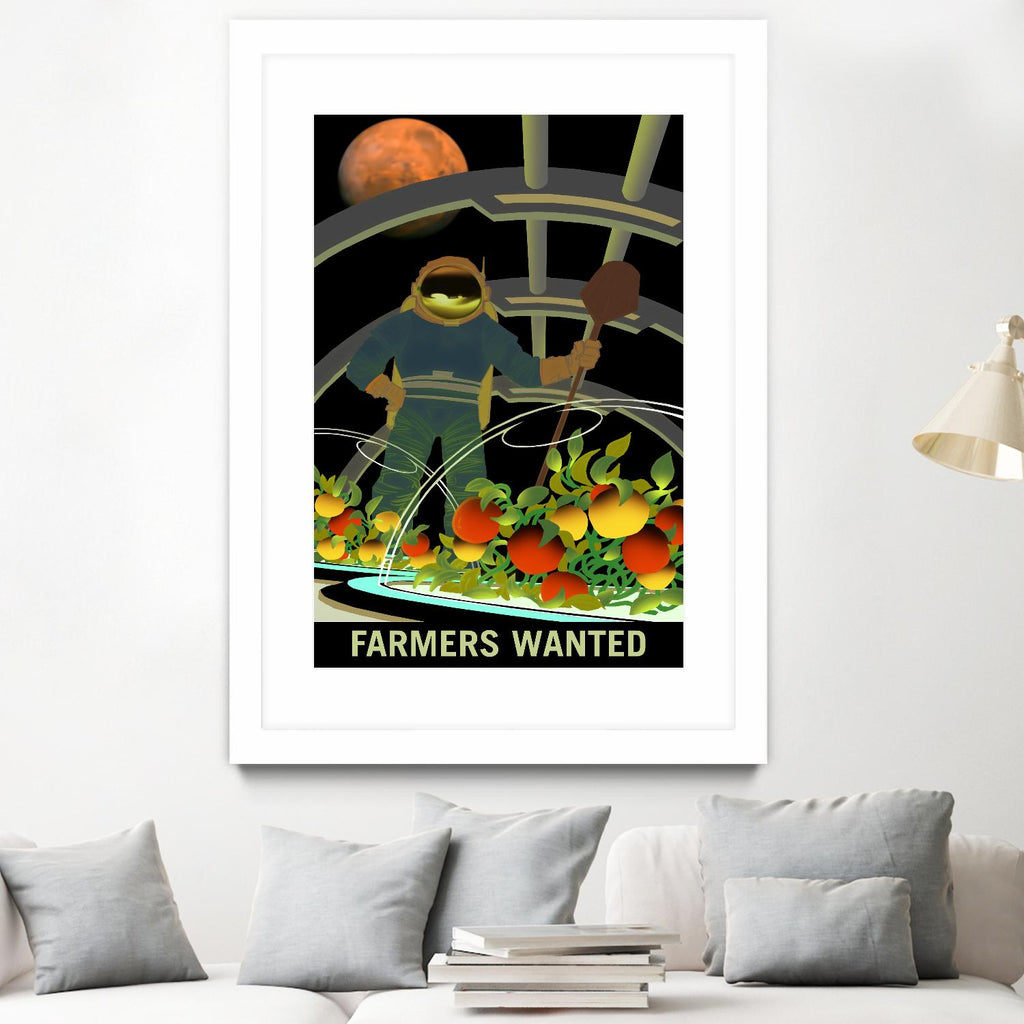 Farmers Wanted by NASA on GIANT ART - multicolor novelty