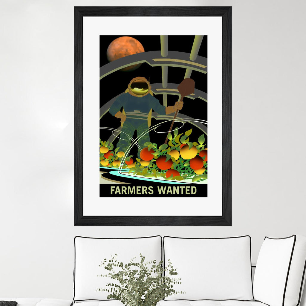 Agriculteurs recherchés par la NASA sur GIANT ART - nouveauté multicolore