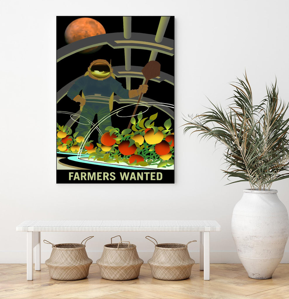 Agriculteurs recherchés par la NASA sur GIANT ART - nouveauté multicolore
