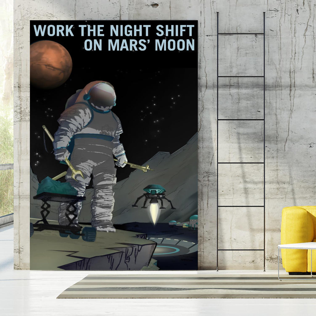 Work the Night Shift by NASA on GIANT ART - multicolor novelty