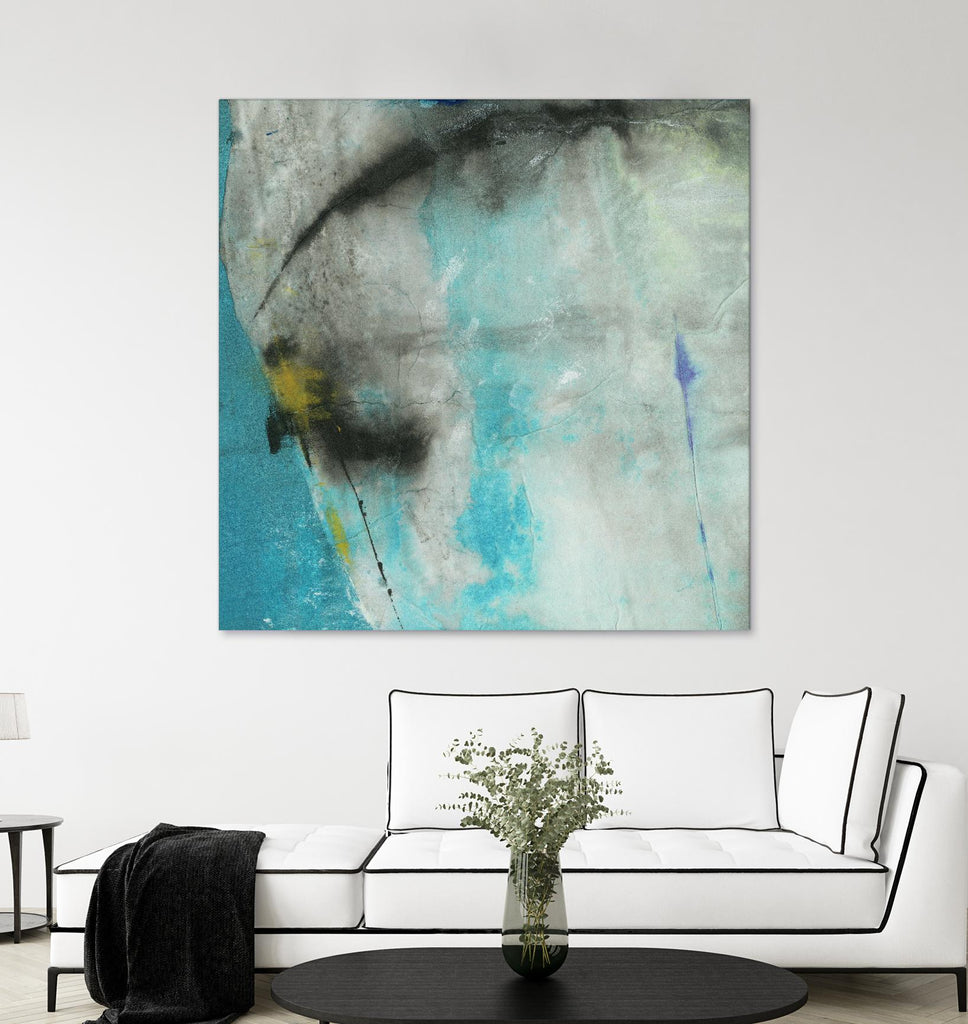 Into the Surf One by Michelle Oppenheimer on GIANT ART - grey abstract