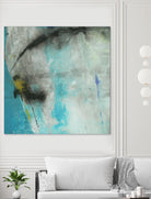 Into the Surf One by Michelle Oppenheimer on GIANT ART - grey abstract