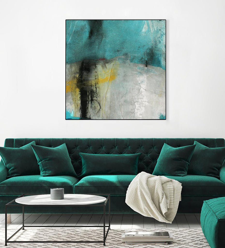 Into the Surf Two by Michelle Oppenheimer on GIANT ART - yellow abstract