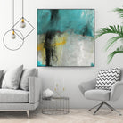 Into the Surf Two by Michelle Oppenheimer on GIANT ART - yellow abstract