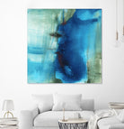 Another World I by Michelle Oppenheimer on GIANT ART - turquoise abstract