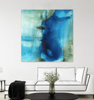 Another World I by Michelle Oppenheimer on GIANT ART - turquoise abstract