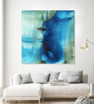 Another World I by Michelle Oppenheimer on GIANT ART - turquoise abstract