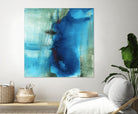 Another World I by Michelle Oppenheimer on GIANT ART - turquoise abstract