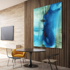 Another World I by Michelle Oppenheimer on GIANT ART - turquoise abstract