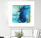 Another World I by Michelle Oppenheimer on GIANT ART - turquoise abstract