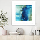 Another World I by Michelle Oppenheimer on GIANT ART - turquoise abstract