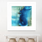Another World I by Michelle Oppenheimer on GIANT ART - turquoise abstract