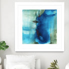 Another World I by Michelle Oppenheimer on GIANT ART - turquoise abstract