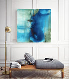 Another World I by Michelle Oppenheimer on GIANT ART - turquoise abstract