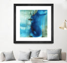 Another World I by Michelle Oppenheimer on GIANT ART - turquoise abstract